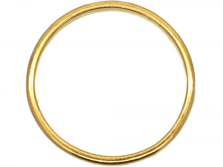22ct Gold Narrow Wedding Ring by Charles Green & Sons
