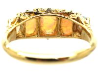 Edwardian 18ct gold and Five Stone Precious Opal Ring