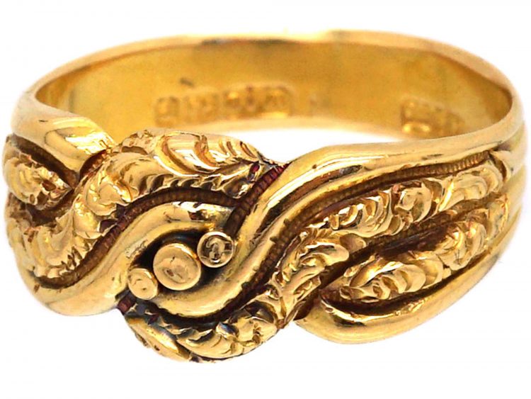 Edwardian 18ct Gold Keeper Ring