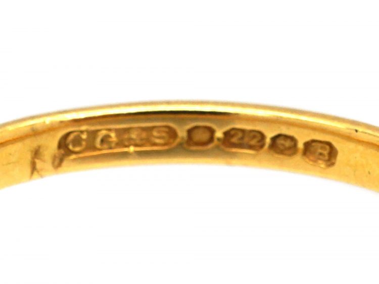 22ct Gold Narrow Wedding Ring by Charles Green & Sons