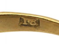 Victorian 18ct Gold, Sapphire and Diamond Triple Cluster Ring