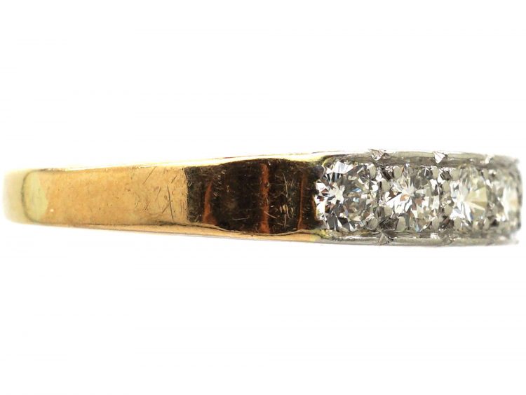 18ct Gold Half Eternity Ring set with Diamonds