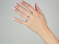 18ct Gold Half Eternity Ring set with Diamonds