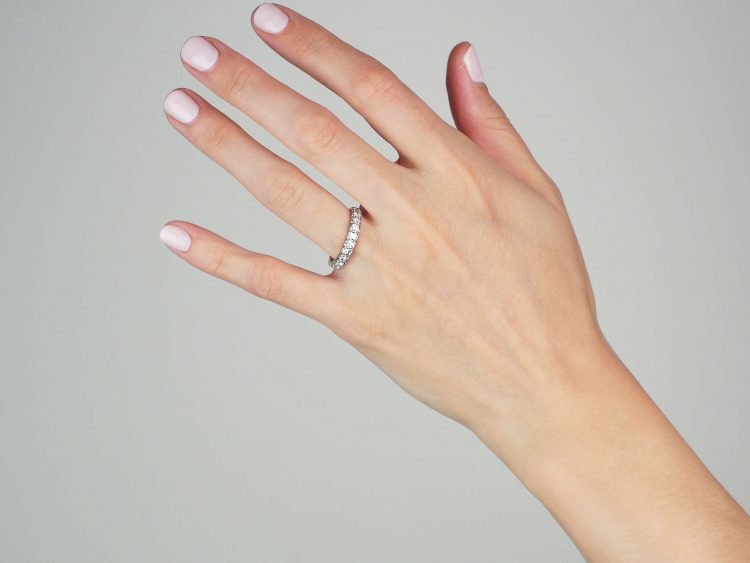 18ct Gold Half Eternity Ring set with Diamonds