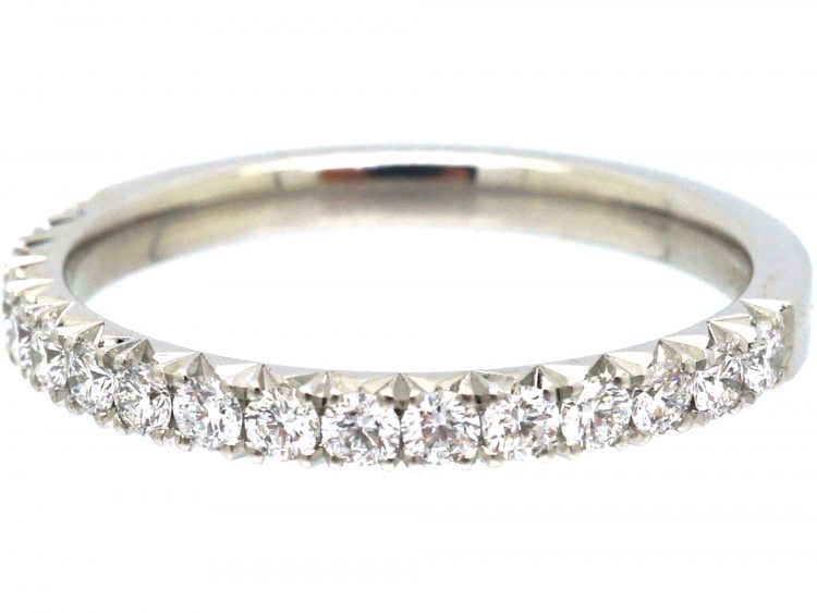 Platinum & Diamond Half Eternity Ring