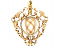 Georgian 18ct Gold Heart Shaped Pendant by Thomas Flach
