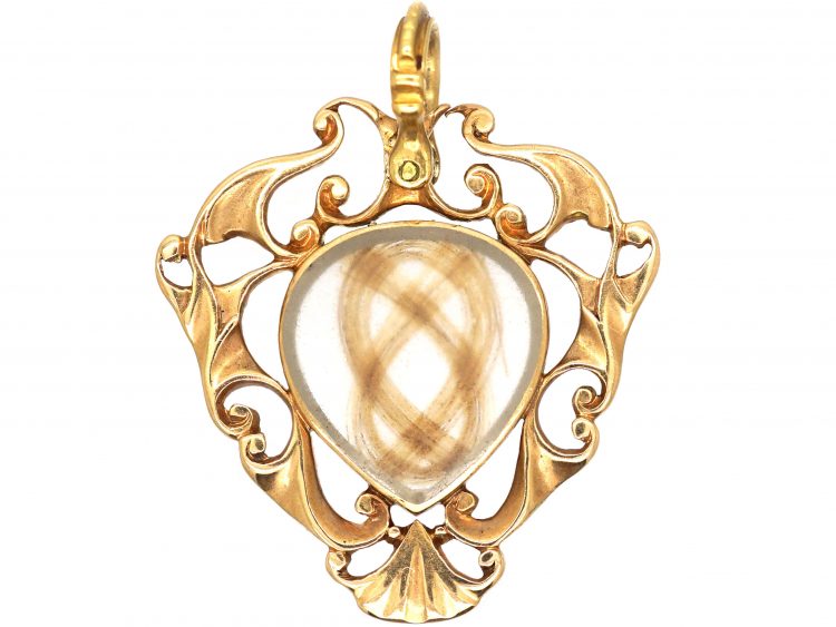 Georgian 18ct Gold Heart Shaped Pendant by Thomas Flach