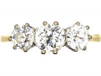 Early 20th Century 18ct Gold Three Stone Diamond Ring