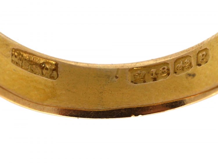Edwardian 18ct Gold Keeper Ring