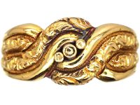 Edwardian 18ct Gold Keeper Ring