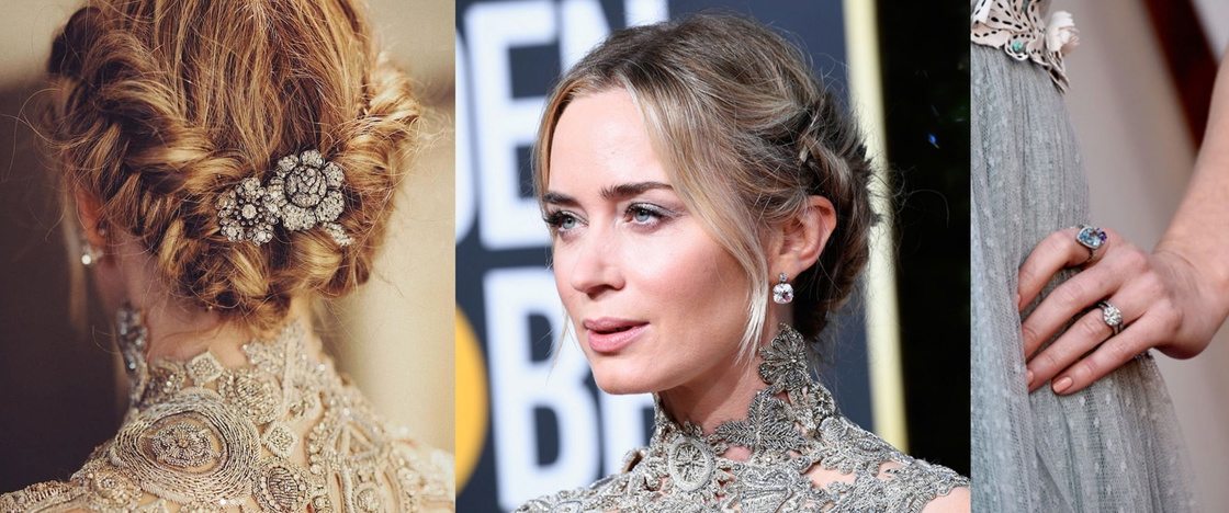 Emily Blunt vintage jewellery