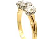 Edwardian 18ct Gold Three Stone Diamond Ring