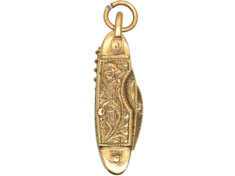 9ct Gold Penknife Pendant