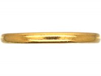 22ct Gold Narrow Wedding Ring by Charles Green & Sons