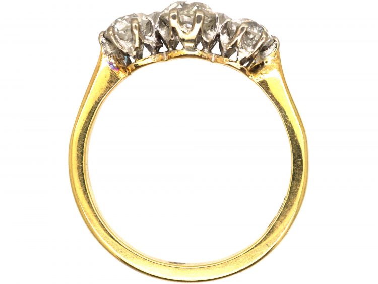 Early 20th Century 18ct Gold Three Stone Diamond Ring