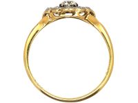 Edwardian 18ct and Platinum, Diamond Openwork Cluster Ring