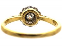 Edwardian 18ct Gold & Platinum, Diamond Daisy Cluster Ring