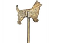 Silver & Enamel Tie Pin of a Terrier