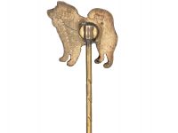 Silver & Enamel Tie Pin of a Chow Chow by Kenart