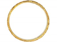 Victorian 18ct Gold Wedding Ring with Hearts Motif