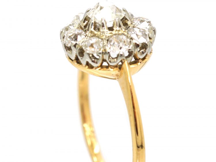 Late Victorian 18ct Gold, Diamond Cluster Ring