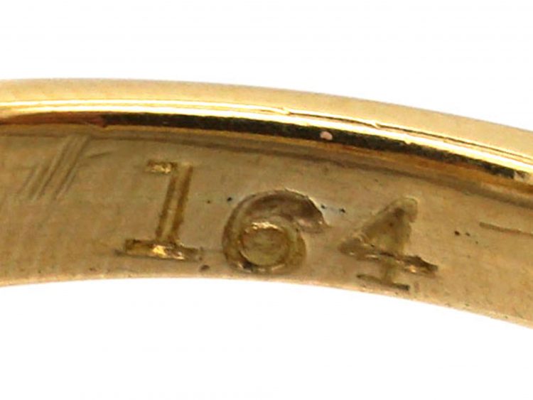 Edwardian 18ct gold and Five Stone Precious Opal Ring