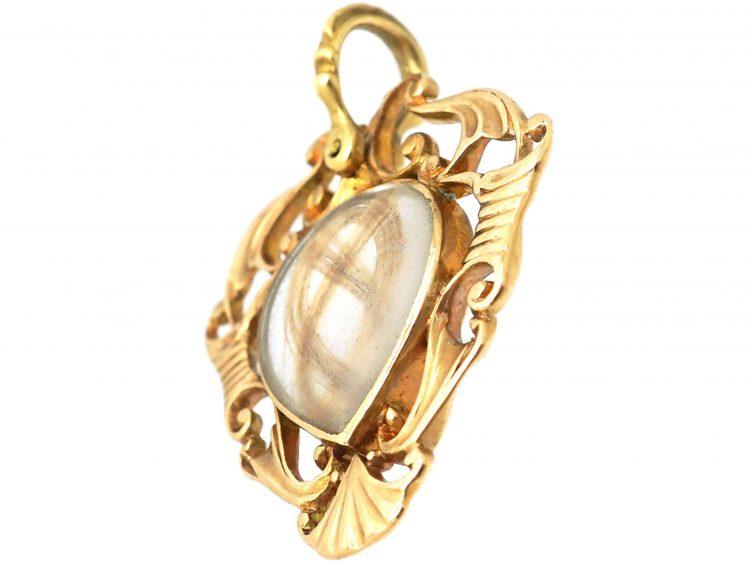Georgian 18ct Gold Heart Shaped Pendant by Thomas Flach
