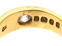 Edwardian 18ct Gold & Diamond Gypsy Ring
