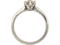 Diamond Solitaire Ring with Tapered Baguette Shoulders