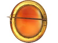 Victorian 15ct Gold Cameo Brooch of a Bacchante.