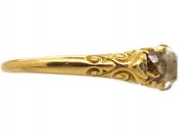 Victorian 18ct Gold, Three Stone Diamond Ring