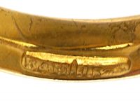 Victorian 15ct Gold Double Snake Ring set with Diamonds