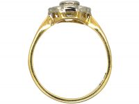 Edwardian 18ct Gold & Platinum, Diamond Daisy Cluster Ring