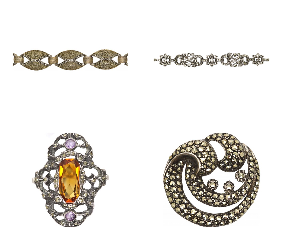 Art Deco and later marcasite jewellery from our collection