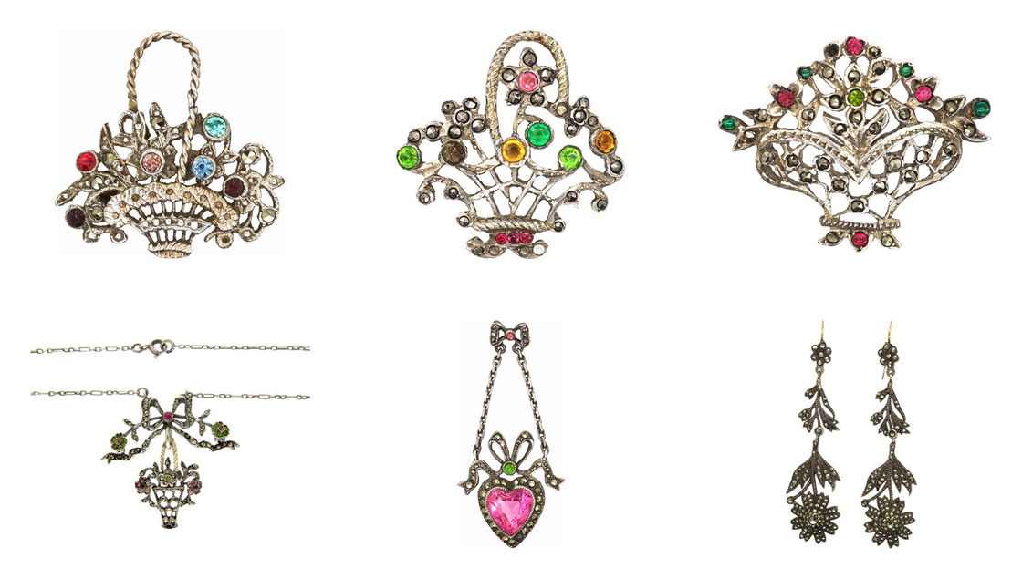 Edwardian and Belle Epoque marcasite jewellery from our collection
