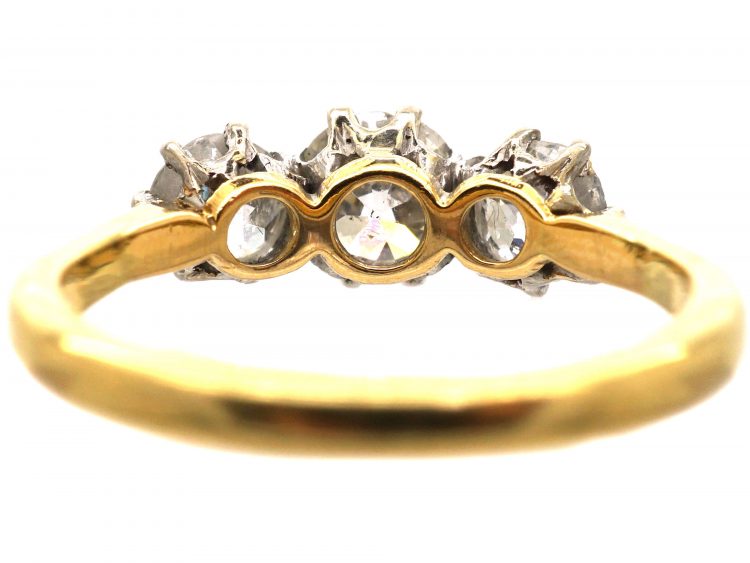 Early 20th Century 18ct Gold Three Stone Diamond Ring