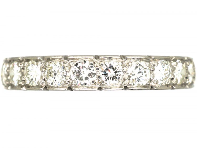 18ct Gold Half Eternity Ring set with Diamonds