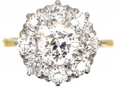 Early 20th Century 18ct Gold, Diamond Cluster Ring