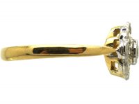 Edwardian 18ct Gold & Platinum, Diamond Daisy Cluster Ring