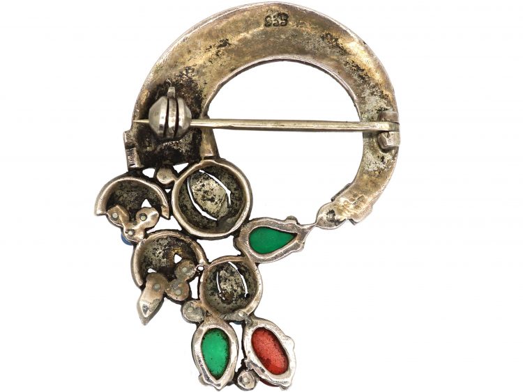 Art Deco Siver, Marcasite & Paste Brooch
