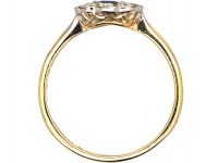 Edwardian 18ct Gold & Platinum, Sapphire & Diamond Cluster Ring