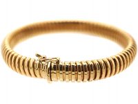 9ct Gold Tubo Gas Bracelet