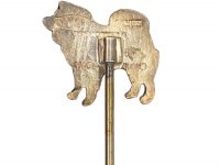 Silver & Enamel Tie Pin of a Chow Chow