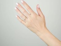 Victorian 18ct Gold, Graduated Five Natural Pearl Ring