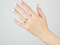 Victorian 18ct Gold Wedding Ring with Hearts Motif
