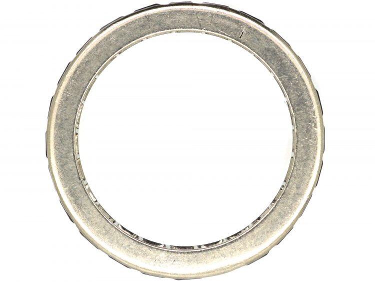 Art Deco French Platinum & Sapphire Eternity Ring