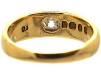 Edwardian 18ct Gold & Diamond Gypsy Ring