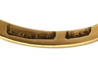 Art Deco 18ct Gold & Platinum, Ruby & Diamond Square Ring
