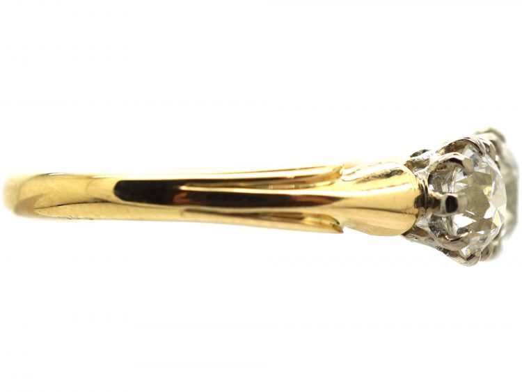 Edwardian 18ct Gold Three Stone Diamond Ring