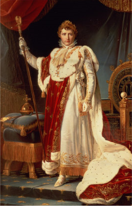 Napoleon in his coronation robes
